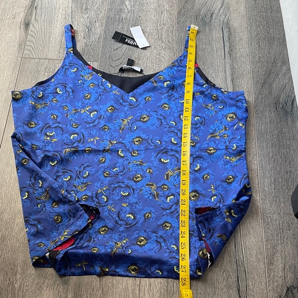 White House Black Market Floral Camisole - Black, Red, Blue - Picture 7 of 12